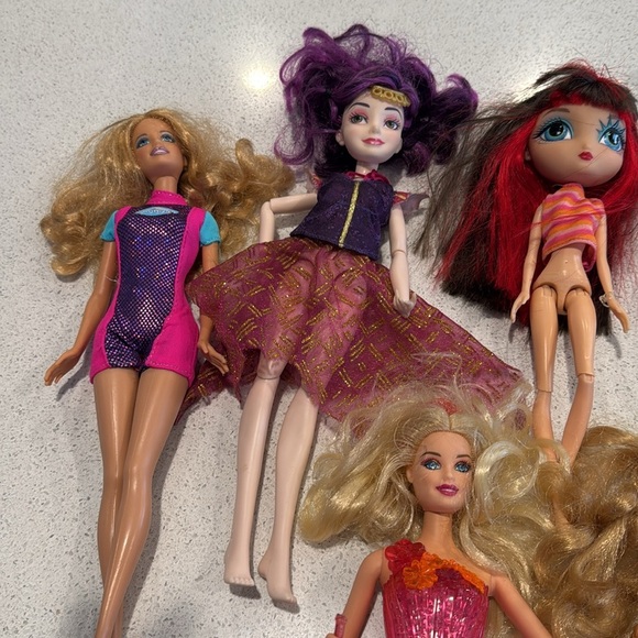 Random 11 Barbie doll lot - some other brands - as is condition - Picture 2 of 8
